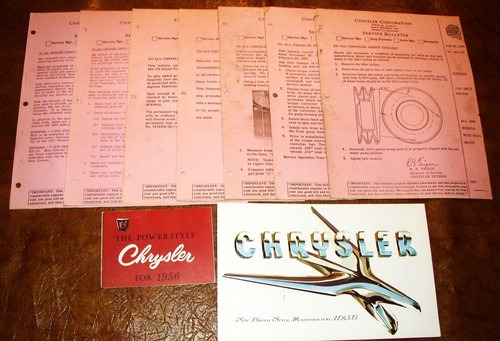 1956 chrysler bulletins - 1956, 56