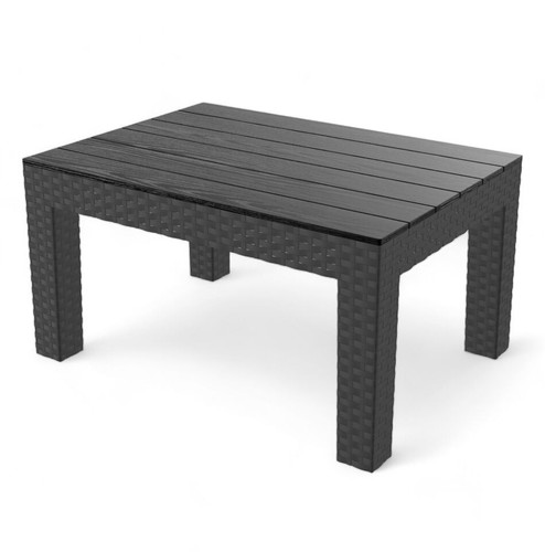 Black rattan effect garden - rattan,