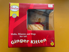 HAMLEYS INTERACTIVE GINGER KITTEN - WALKS MEOWS WAGS TAIL NEW
