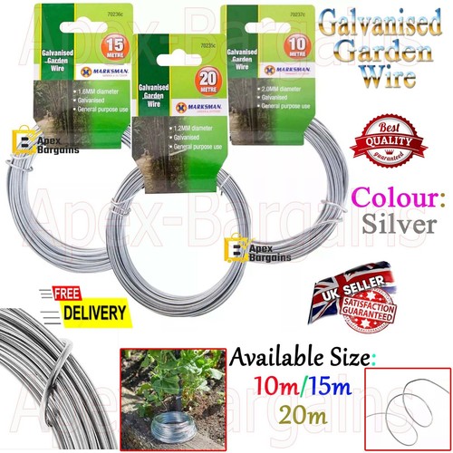 Galvanised garden wire all - garden,