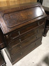 Early C20th Oak Bureau Desk Writing Table