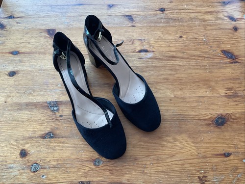 Clark black suede - black, suede/patent