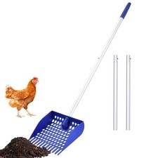 The Coop Scoop 2-In-1 Chicken Poop Scooper & Rake – Durable Sand Sifting Shovel