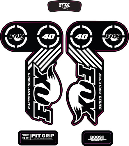 Fox factory forks decals - 40,