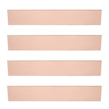 4pk Pure Copper Sheet 150x25mm Copper Sheet Plates 1mm Thickness for DIY Craft