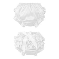 Baby Girls Bloomers Underwear Princess Ruffle Pants Knickers Cotton Diaper Cover