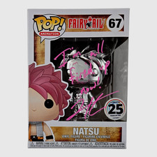 Natsu Fairy Tail Signed Funko Pop Todd Haberkorn Autograph Chrome JSA COA 259