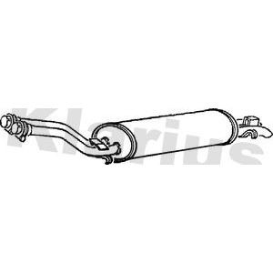 Rear exhaust tail pipe with - pipe,