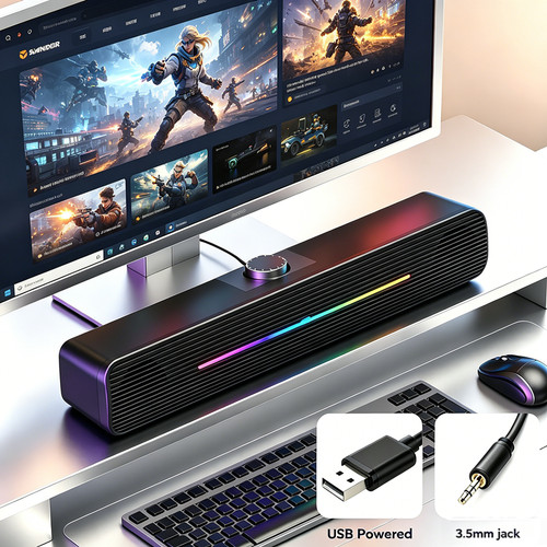 Surround sound led computer - led, pc