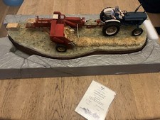 Border  fine arts limited edition Hay Bailing Tractor Pulling The Hay Bailer