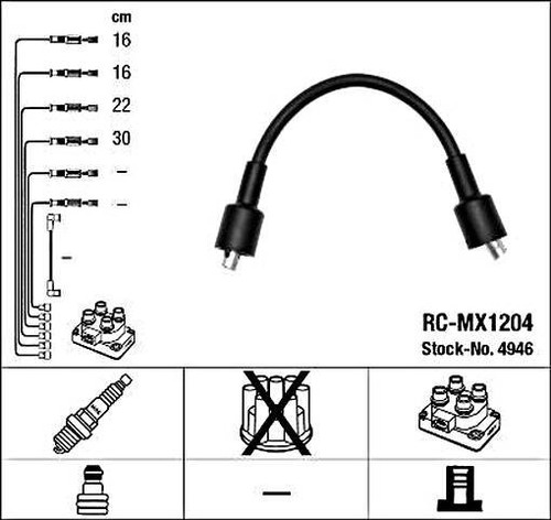 Black ignition cable - ignition,
