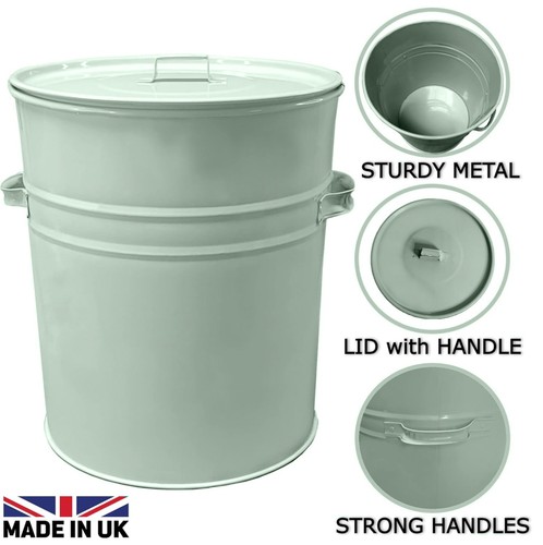 Metal ash bucket fireside - metal,
