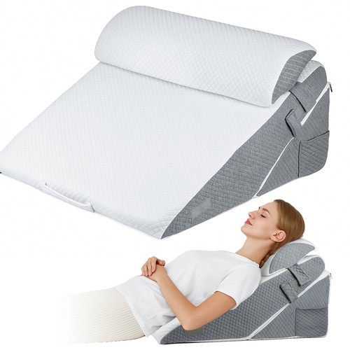 Bed wedge pillow in - bed,