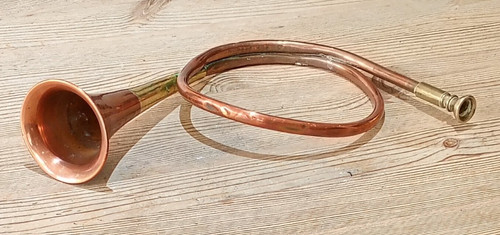 Coiled copper and brass post
