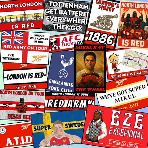 50x arsenal football stickers - 50x,