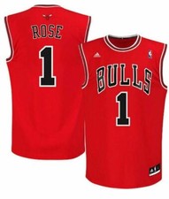#1 Derrick Rose NBA RED Jersey
