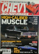 Chevy High Performance July 2016 High Caliber Muscle Big Cars FREE SHIPPING sb