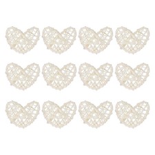 12Pcs Heart Rattan Balls Vase