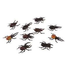 10pc Assorted Plastic Animal Insect Bug Beetle Replica Figure Kids Trick Toy