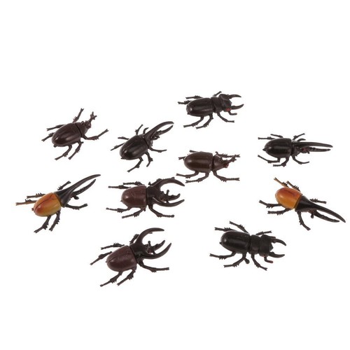 10pc assorted plastic - plastic, animal