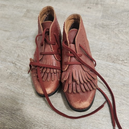 Shellys london red leather - shellys,
