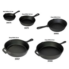PRE-SEASONED CAST IRON FRYING PAN /SIZZLERFOR HEALTHY COOKING HOT SERVING DISH