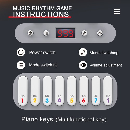 Kids mini piano red - kids,