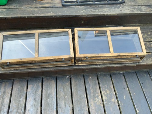 Pair vintage table top - table,