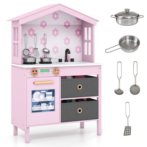 Wooden chef play kitchen - wooden,