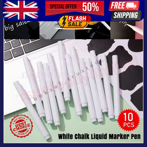 10x white chalk liquid marker - 10x,