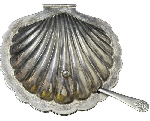 Silver plated caviar butter - silver-plated,