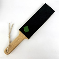 Leather Sharpening Strop – Oak Wood, One-Sided Strop for Knives & Carving Tools.