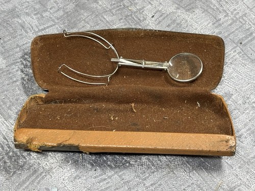 Vintage clip eyeglass loupe - vintage,