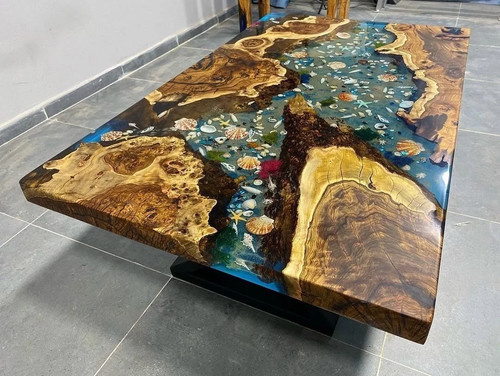 Ocean epoxy river table - ocean,