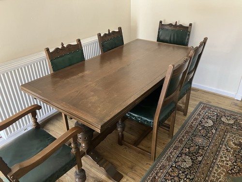 Oak refectory dining - oak, &