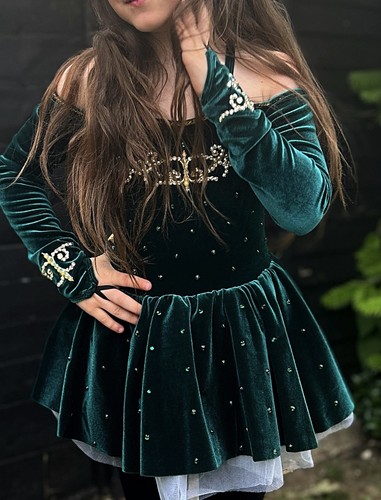 Irish dance dress and - and, bow
