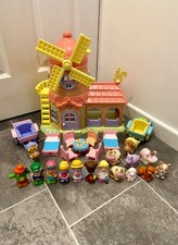 ELC HAPPYLAND WINDMILL FARM HOUSE, FIGURES, ANIMALS & ACCESSORIES BUNDLE