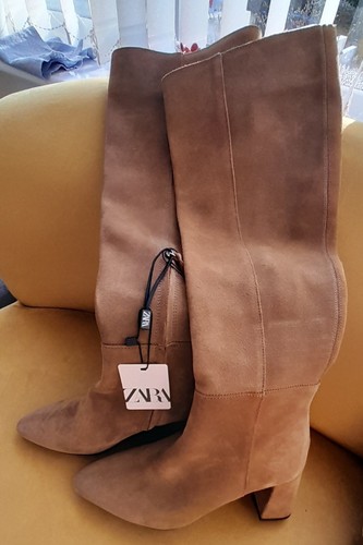 Zara light tan boots - zara,