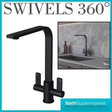 Black Kitchen Sink Tap Mono