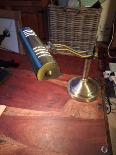 Vintage effect bankers lamp - vintage,