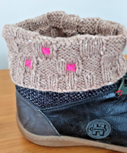 Hand knitted ankle - hand, warmers