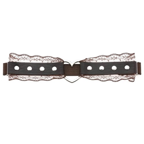 Adjustable lace heart shaped - lace, heart-shaped