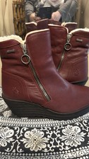 Fly London Burgundy Ankle