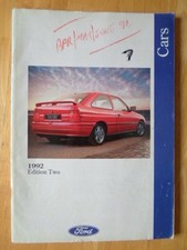 FORD CARS 1992/05 UK Mkt Prestige Brochure - Fiesta XR2i, Escort XR3i Granada