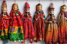 1 Pair Handmade Indian Puppet