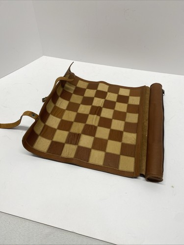 Vintage leather checkerboard - leather,