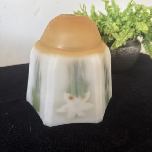 Vintage milk glass lamp shade - milk,
