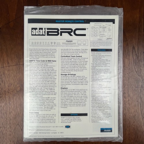 Vintage alesis adat brc master - alesis,