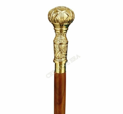 Vintage brass long head handle - vintage,