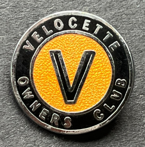 Motorcycle pin badge - motorcycle, velocette